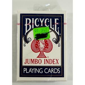 Bicycle Playing Cards Unisex OS Blue Jumbo Index 88 Poker Deck Sealed